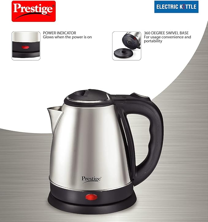 Prestige PKOSS Stainless Steel Electric Kettle 1.5L